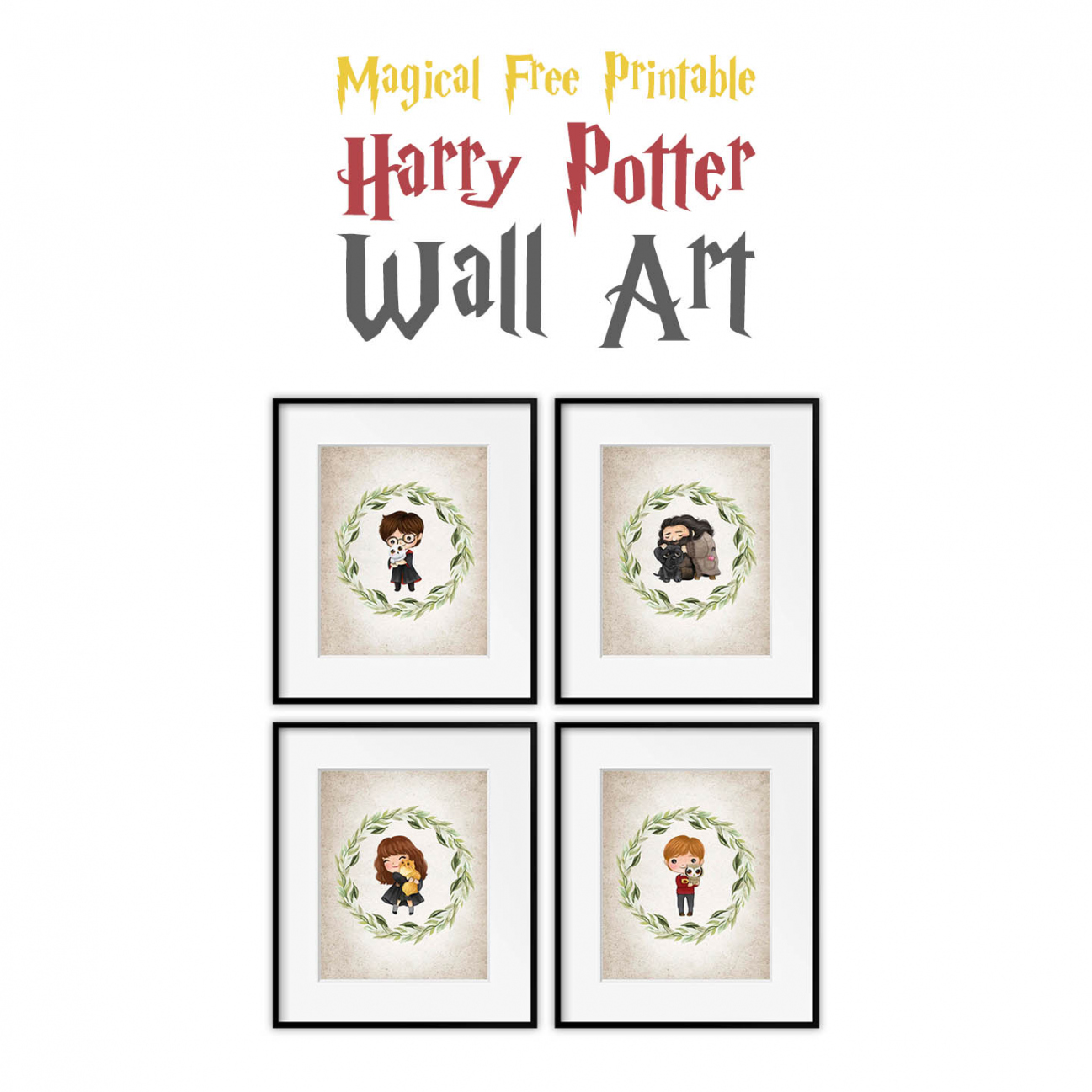 Magical Free Printable Harry Potter Wall Art - The Cottage Market - FREE Printables - Free Printable Harry Potter