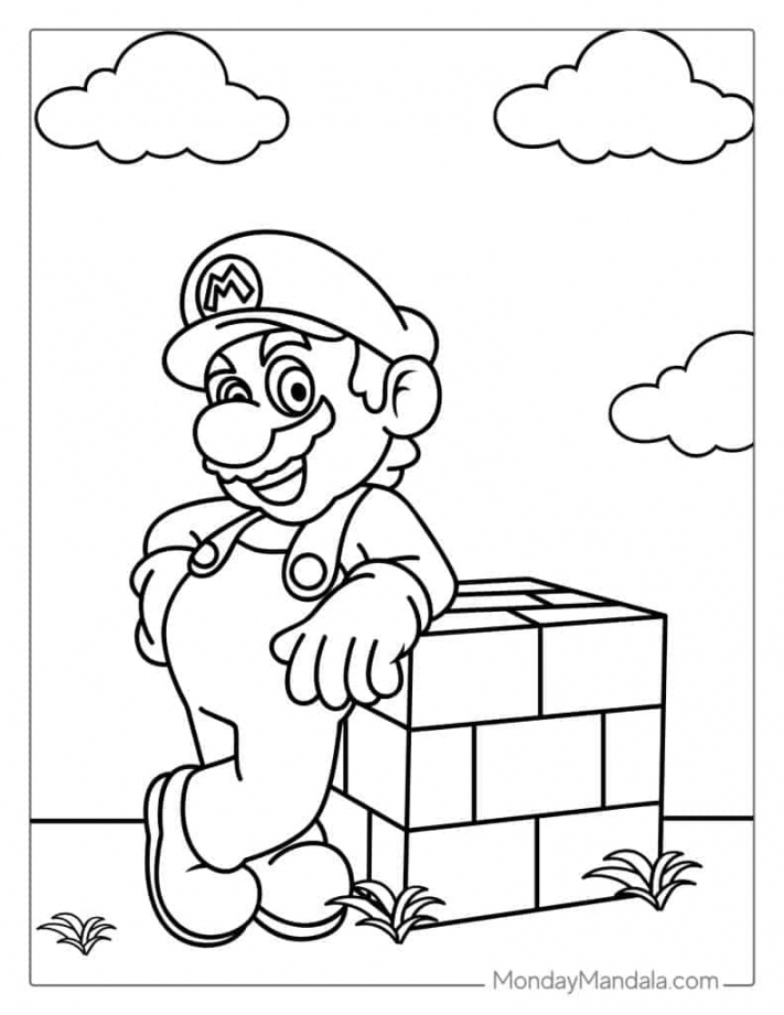 Mario Coloring Pages (Free PDF Printables) - FREE Printables - Free Printable Mario Coloring Pages