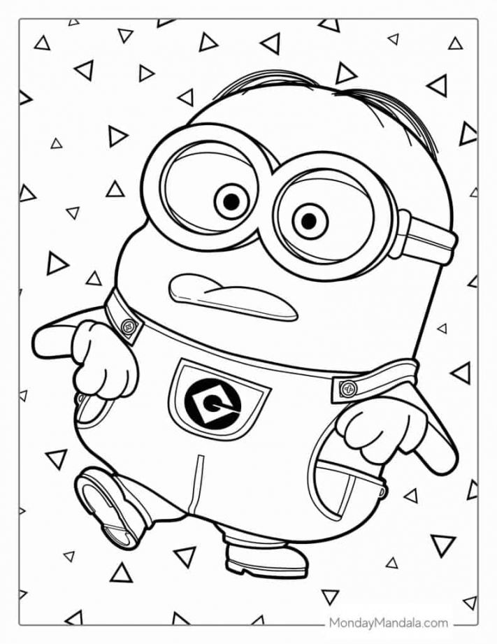 Minion Coloring Pages (Free PDF Printables) - FREE Printables - Minion Coloring Pages Free Printable