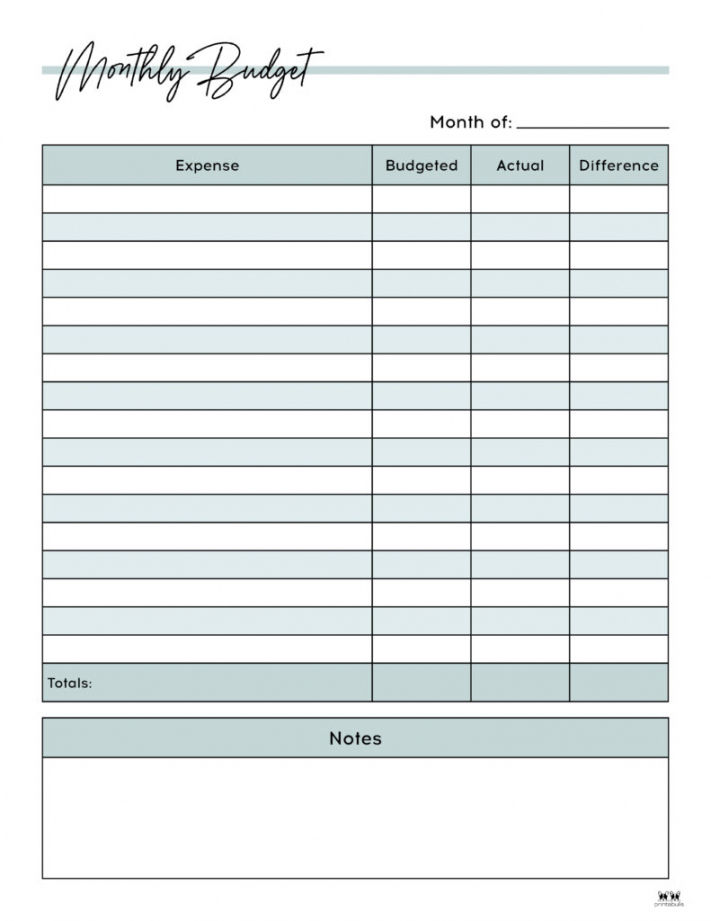 Monthly Budget Planners -  FREE Printables  Printabulls - FREE Printables - Free Printable Budget Sheets