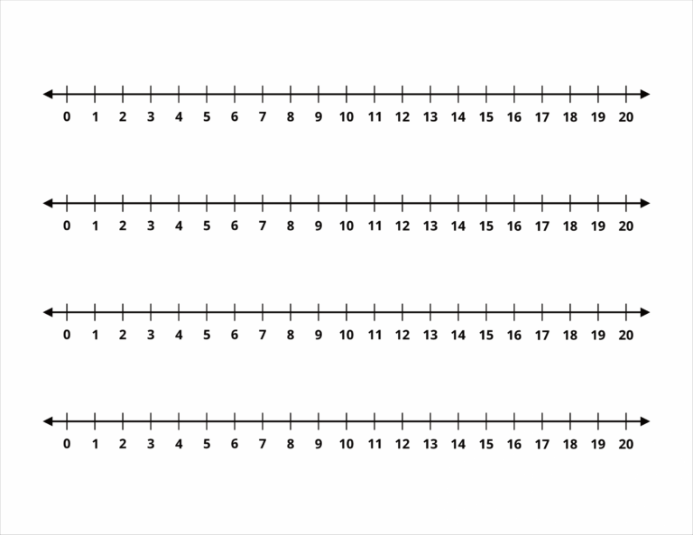 Free Printable Number Line 1 100 FREE Printable HQ