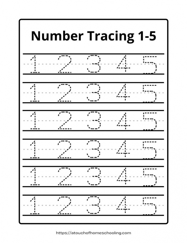 Number Tracing - PDF - Free Printable Worksheets - FREE Printables - Tracing Letters And Numbers Printable Free