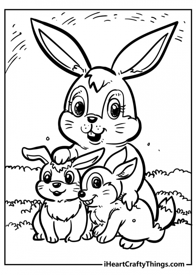 Original And Sweet Rabbit Coloring Pages (Updated ) - FREE Printables - Bunny Coloring Pages Free Printable