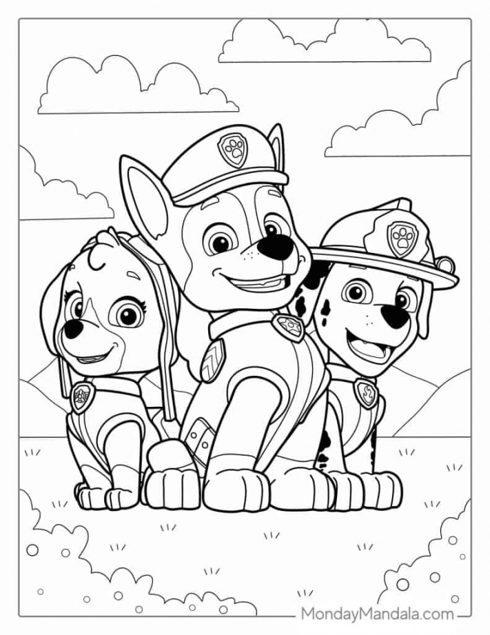 Paw Patrol Coloring Pages (Free PDF Printables) - FREE Printables - Free Printable Paw Patrol Coloring Pages