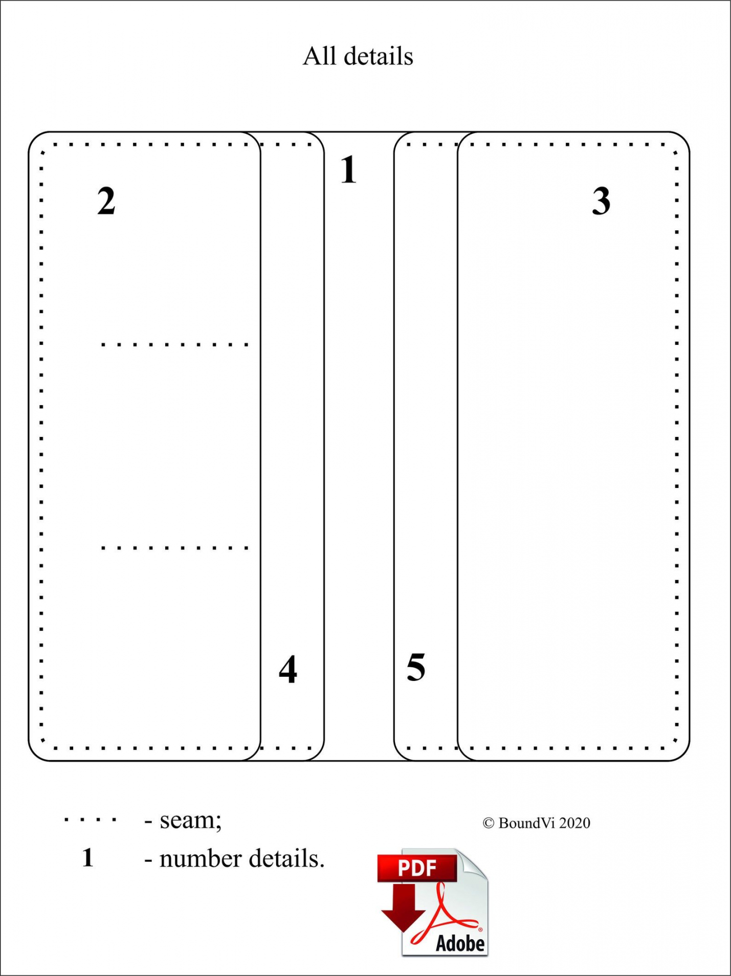 PDF Long Wallet Leather / Template Wallet / Leather Pattern  - FREE Printables - Printable Wallet Template Free