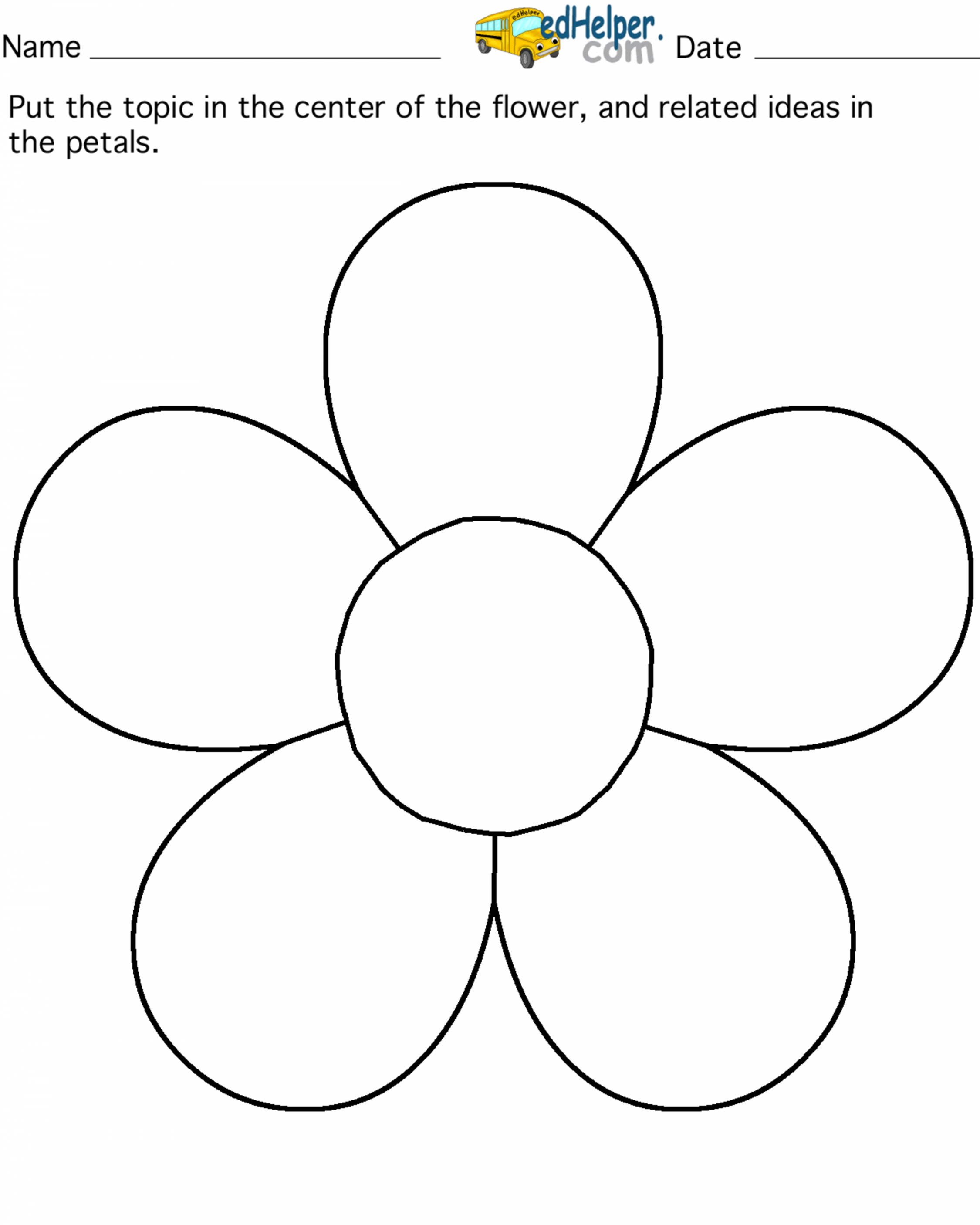 petal flower pattern template - Clipground  Flower template  - FREE Printables - 5 Petal Flower Template Free Printable