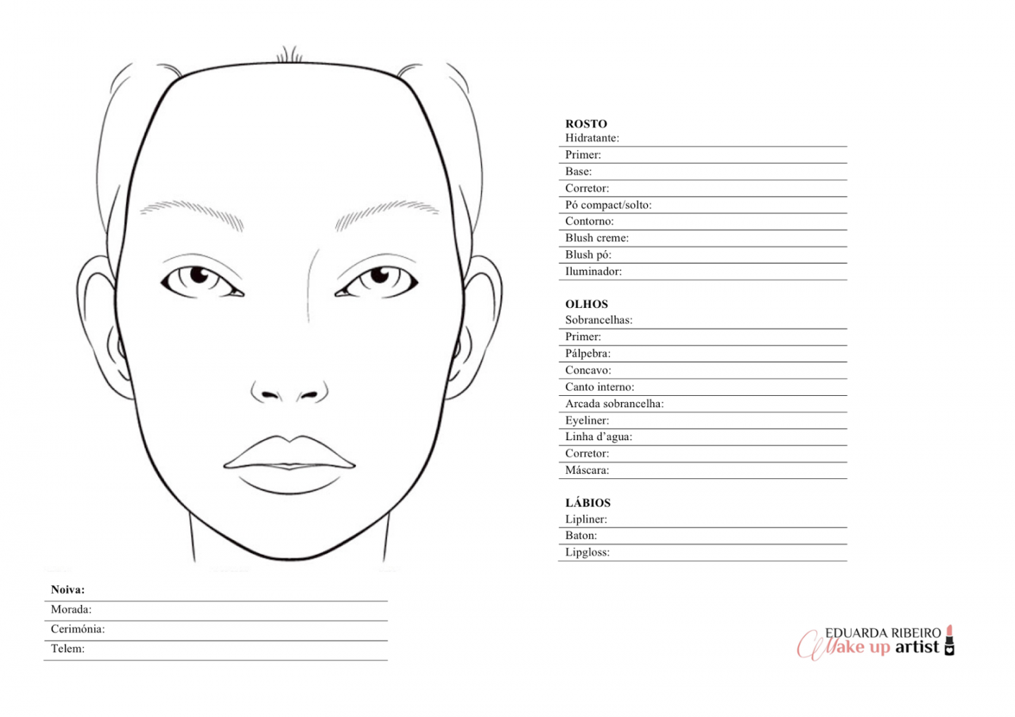 Pin em Make up - FREE Printables - Free Printable Botox Face Chart