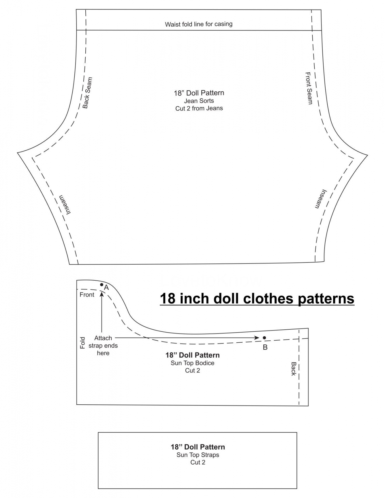 Pin on all about dolls - FREE Printables - Printable 18 Doll Clothes Patterns Free