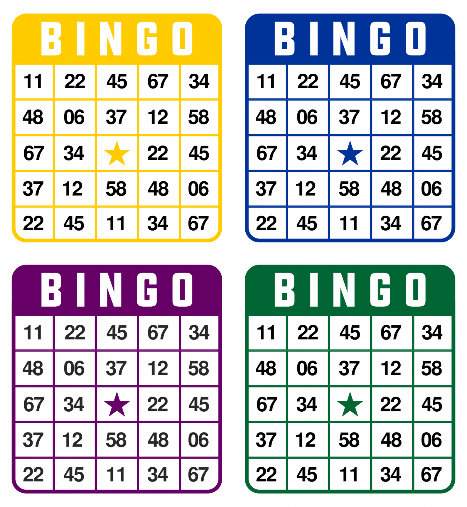 Pin on Bingo cards printable - FREE Printables - Free Printable Bingo Cards With Numbers