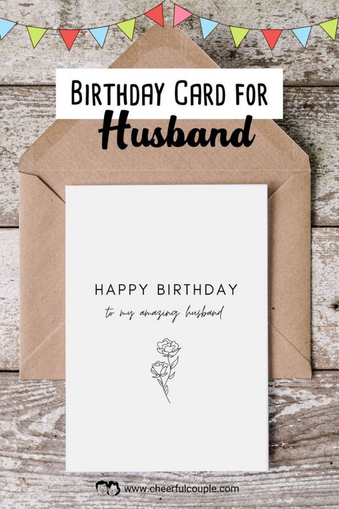 Pin on Birthday Cards - FREE Printables - Free Printable Birthday Cards For Husband