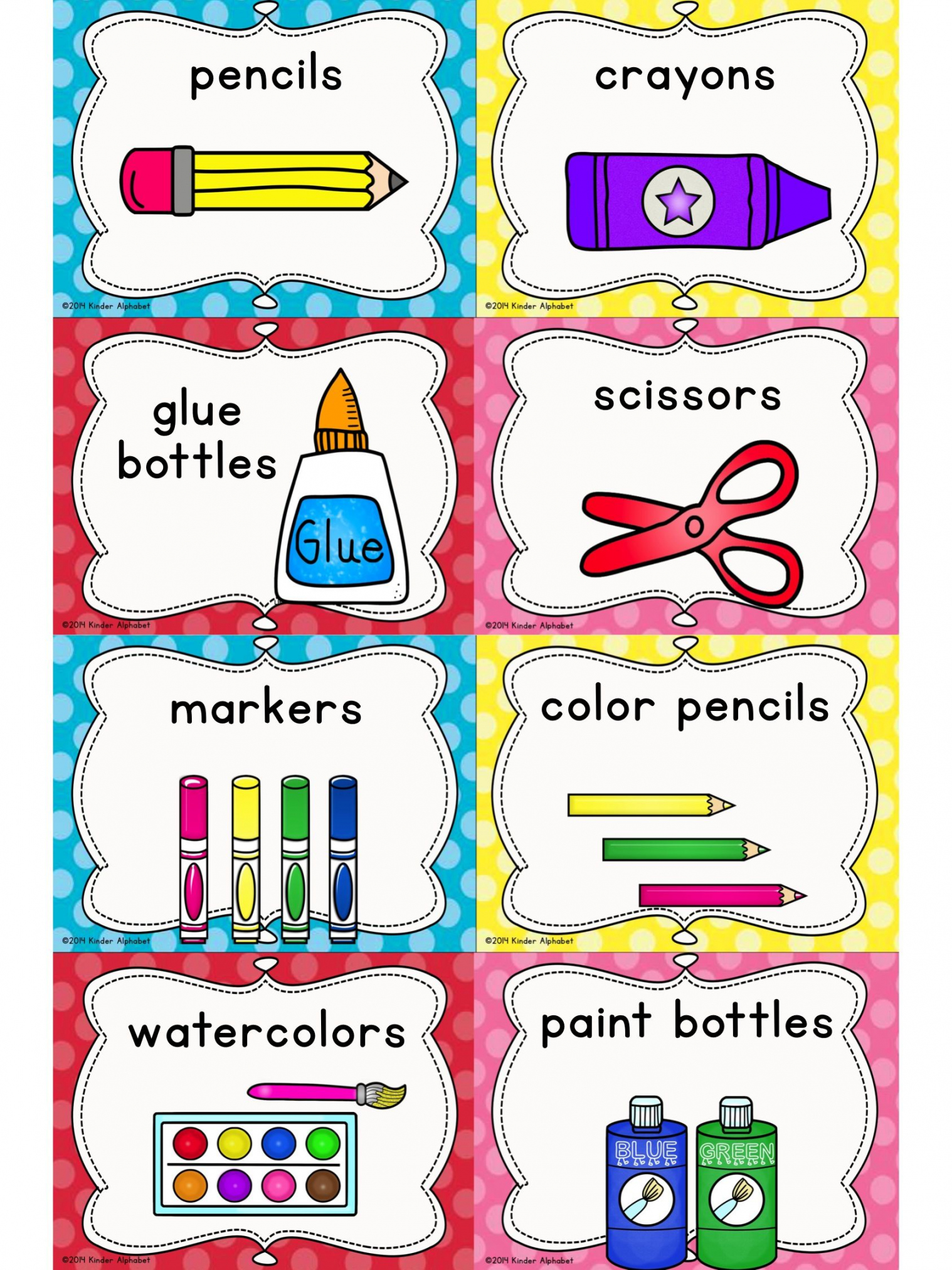 Pin on KinderLand Collaborative - FREE Printables - Free Printable Classroom Labels With Pictures