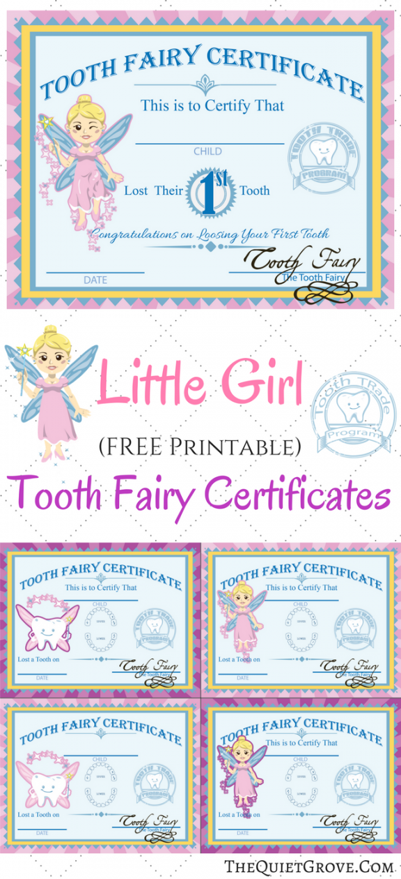 Pin on Tooth fairy - FREE Printables - Tooth Fairy Certificate Free Printable