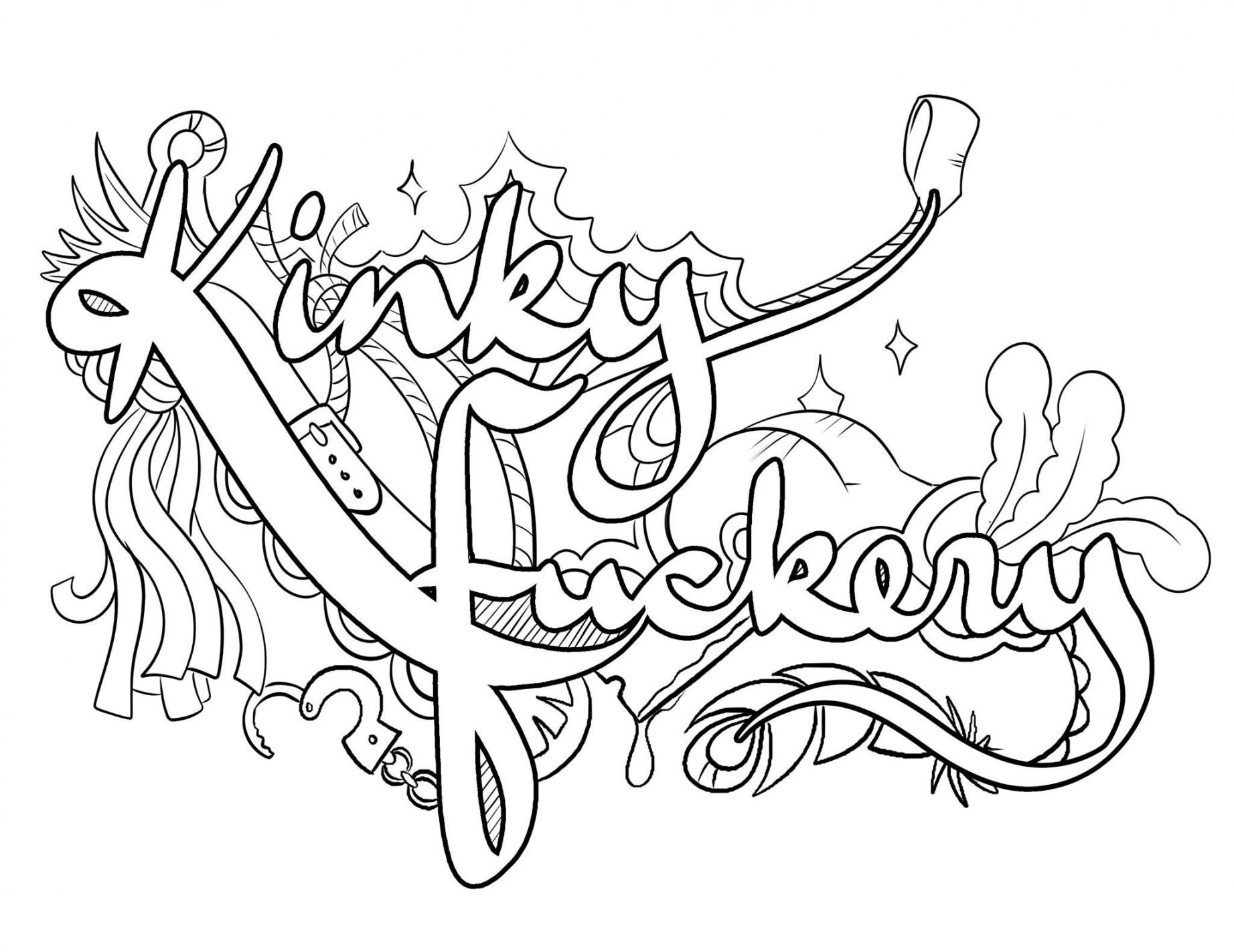 Pinterest - FREE Printables - Free Printable Kinky Coloring Pages Free