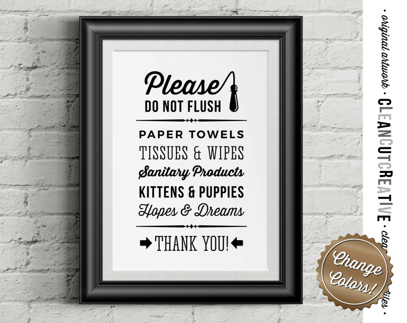 Please Do Not Flush Hopes & Dreams - funny toilet quote sign - PDF JPG PNG  jpeg - Printable Artwork - digital art toilet - instant download - FREE Printables - Free Printable Do Not Flush Signs