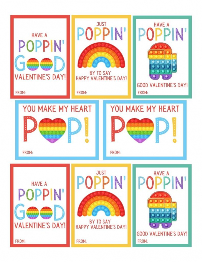 Pop It Valentine Card Free Printables - OriginalMOM - FREE Printables - Pop It Valentine Printable Free