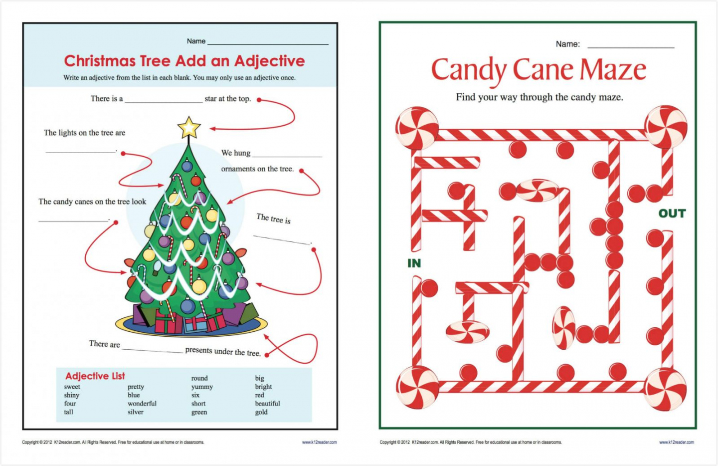 Popular Christmas Worksheets PDF for Free Print and Download - FREE Printables - Free Printable Holiday Worksheets