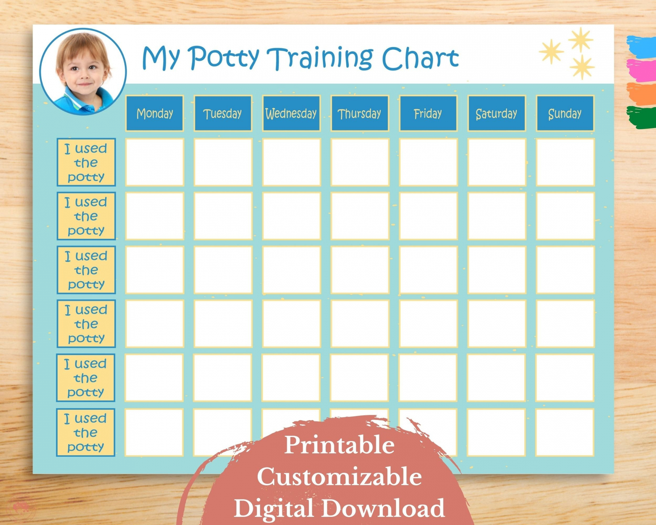 Potty training schedule chart printable Potty training - Etsy  - FREE Printables - Free Printable Potty Training Visual Schedule