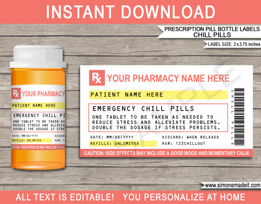 template free printable blank prescription label - FREE Printable HQ