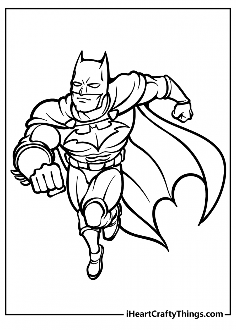 Printable Batman Coloring Pages (Updated ) - FREE Printables - Free Printable Batman Coloring Pages