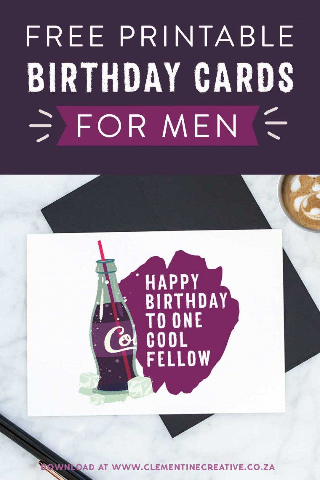 Printable Birthday Cards for Him Premium  Stay Cool  Birthday  - FREE Printables - Free Printable Birthday Cards For Husband