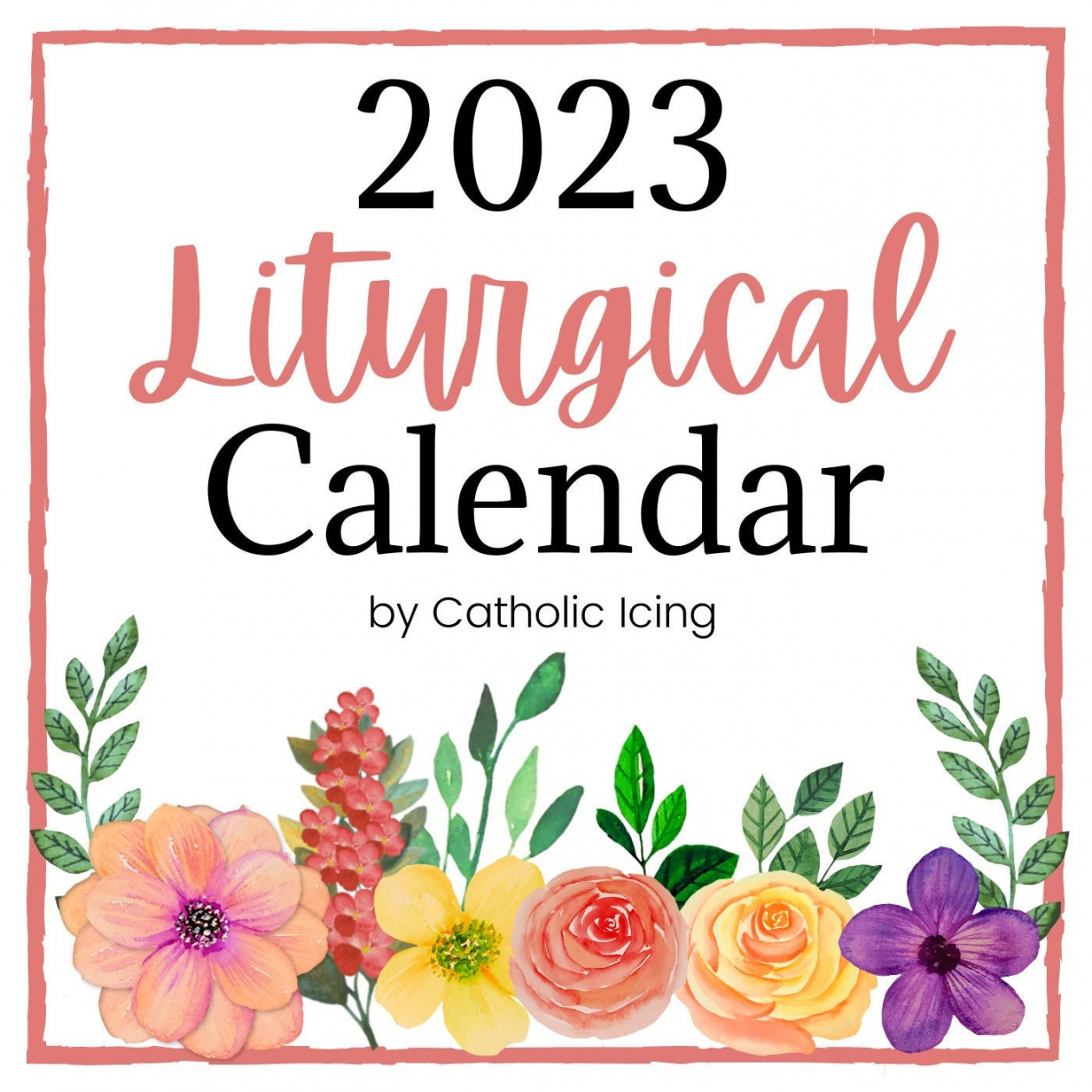 Printable Catholic Liturgical Calendar  - Etsy - FREE Printables - Free Printable Liturgical Calendar 2023