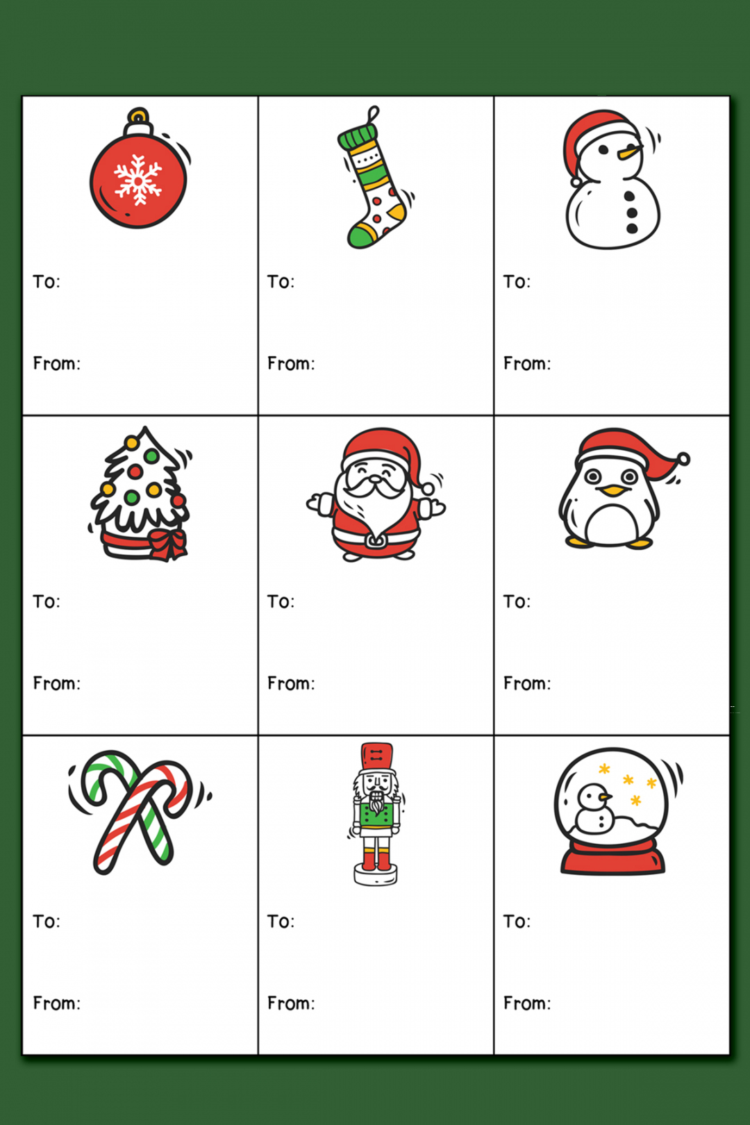 Printable Christmas Labels for Gifts - FREE Printables - Free Printable Christmas Labels