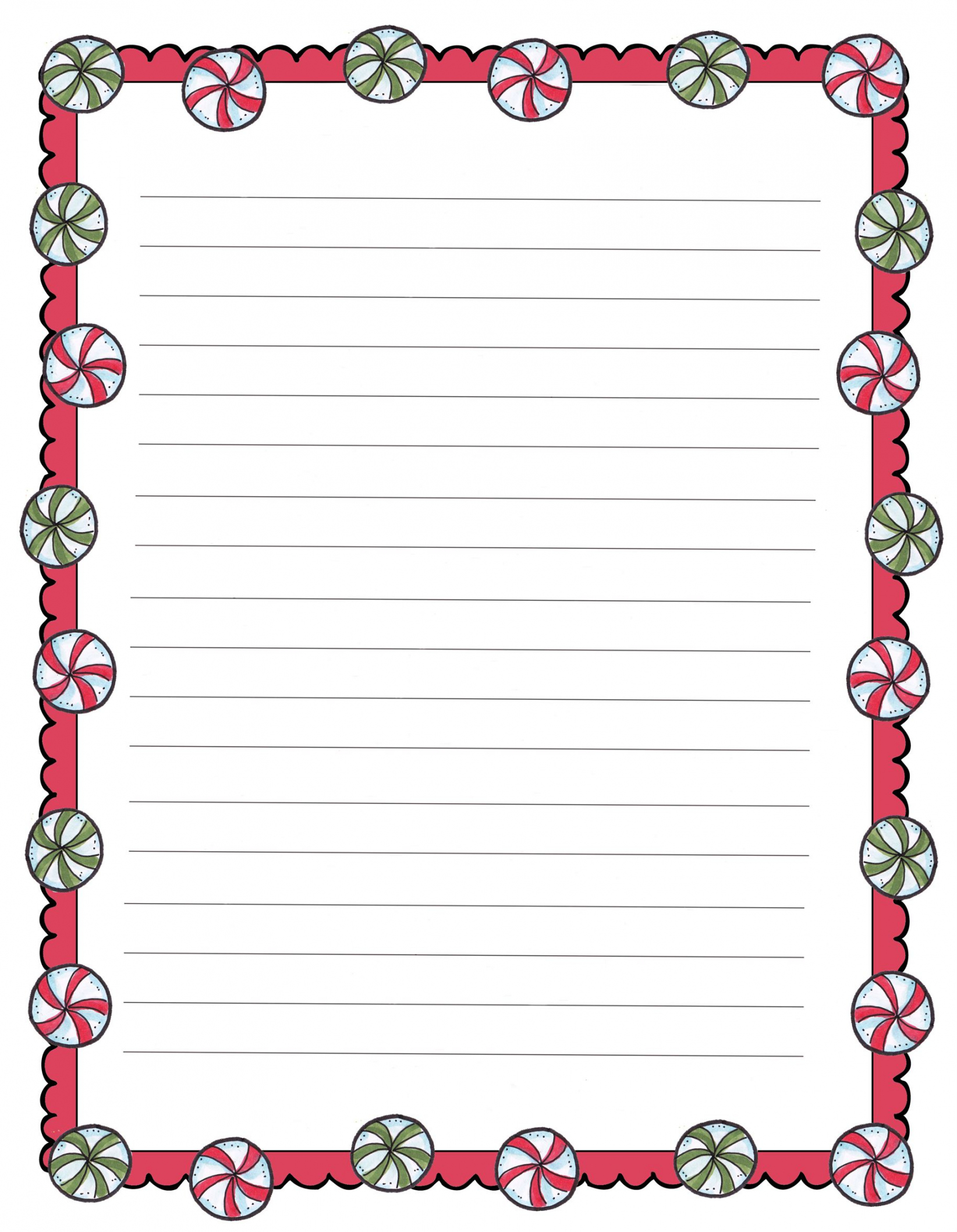 Printable Christmas Notepaper, Stationery:  Free Designs - FREE Printables - Free Printable Christmas Stationery
