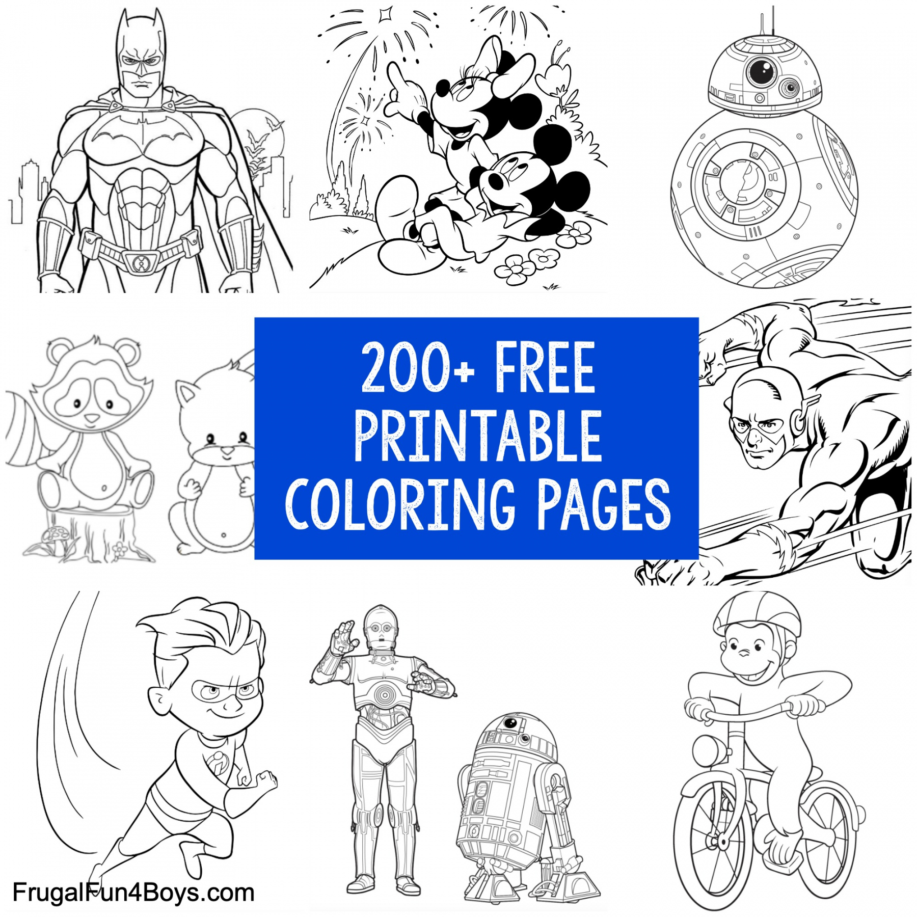 + Printable Coloring Pages for Kids - Frugal Fun For Boys and Girls - FREE Printables - Free Printable Coloring Pages For Boys