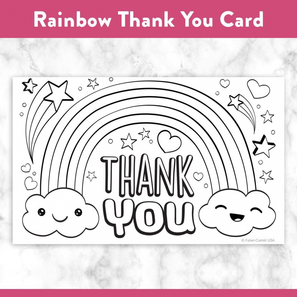 Printable Coloring Thank You Cards  Printable coloring cards  - FREE Printables - Free Printable Thank You Cards To Color
