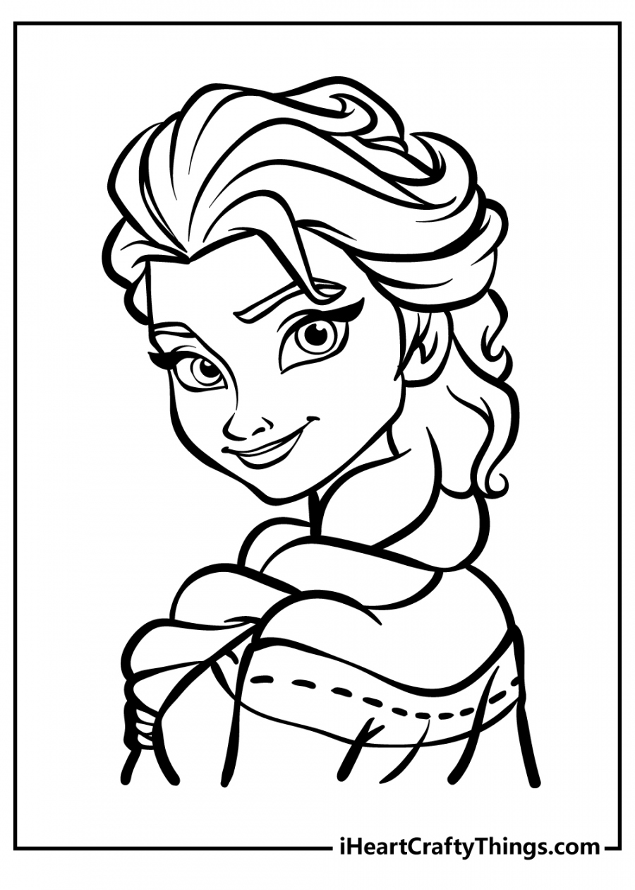 Printable Elsa Coloring Pages (Updated ) - FREE Printables - Free Printable Elsa Coloring Pages