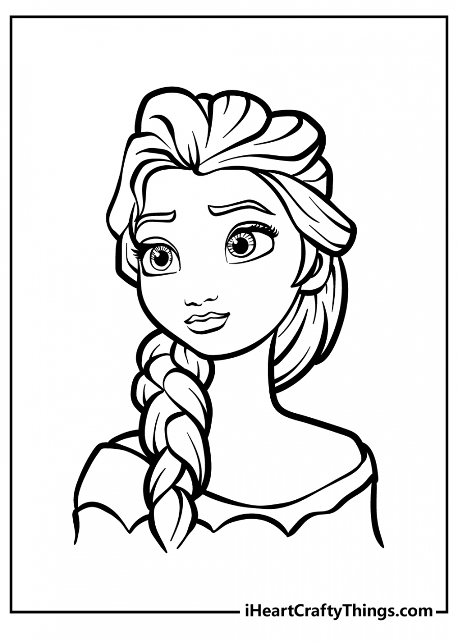 Printable Elsa Coloring Pages (Updated ) - FREE Printables - Free Printable Elsa Coloring Pages