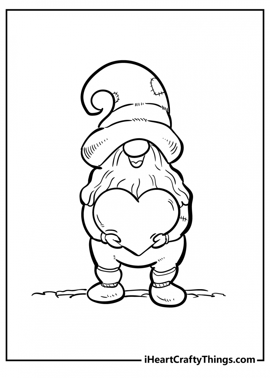 Printable Gnomes Coloring Pages (Updated ) - FREE Printables - Free Printable Gnome Images