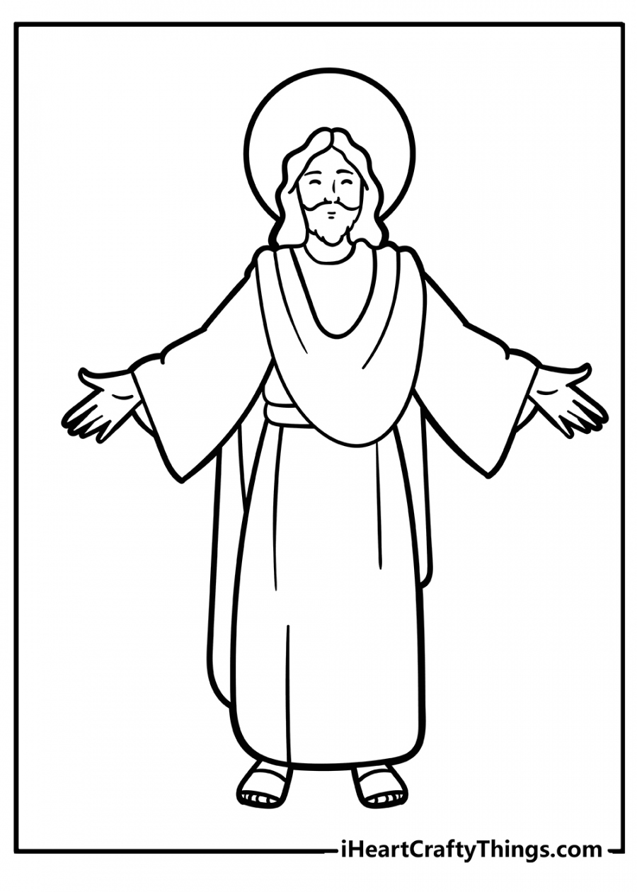 Printable Jesus Coloring Pages (Updated ) - FREE Printables - Jesus Coloring Pages Free Printable
