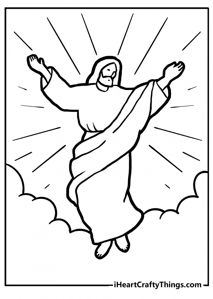 Jesus Coloring Pages Free Printable - FREE Printable HQ