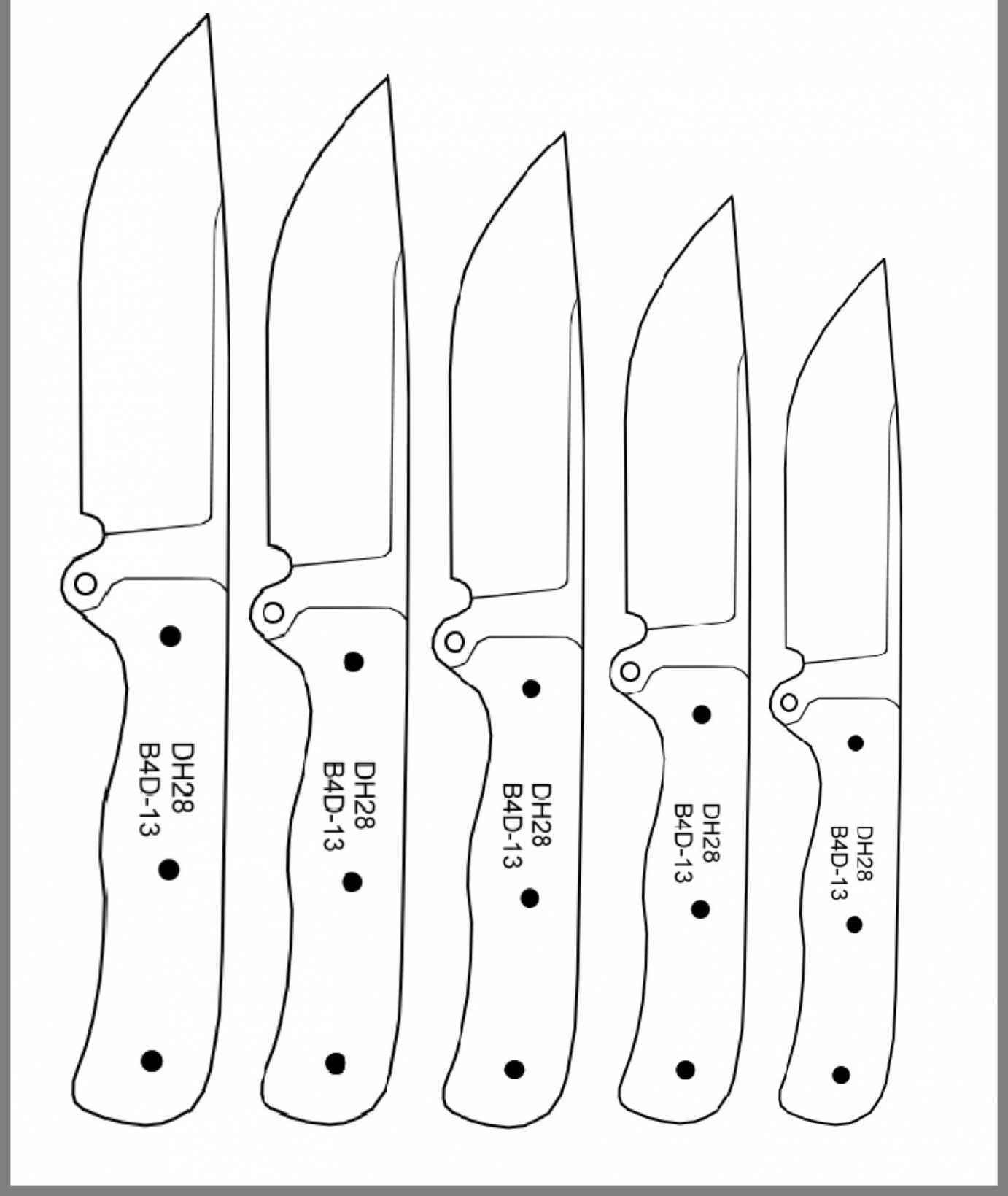 Printable Knife Patterns - Printable Word Searches - FREE Printables - Free Printable Knife Templates
