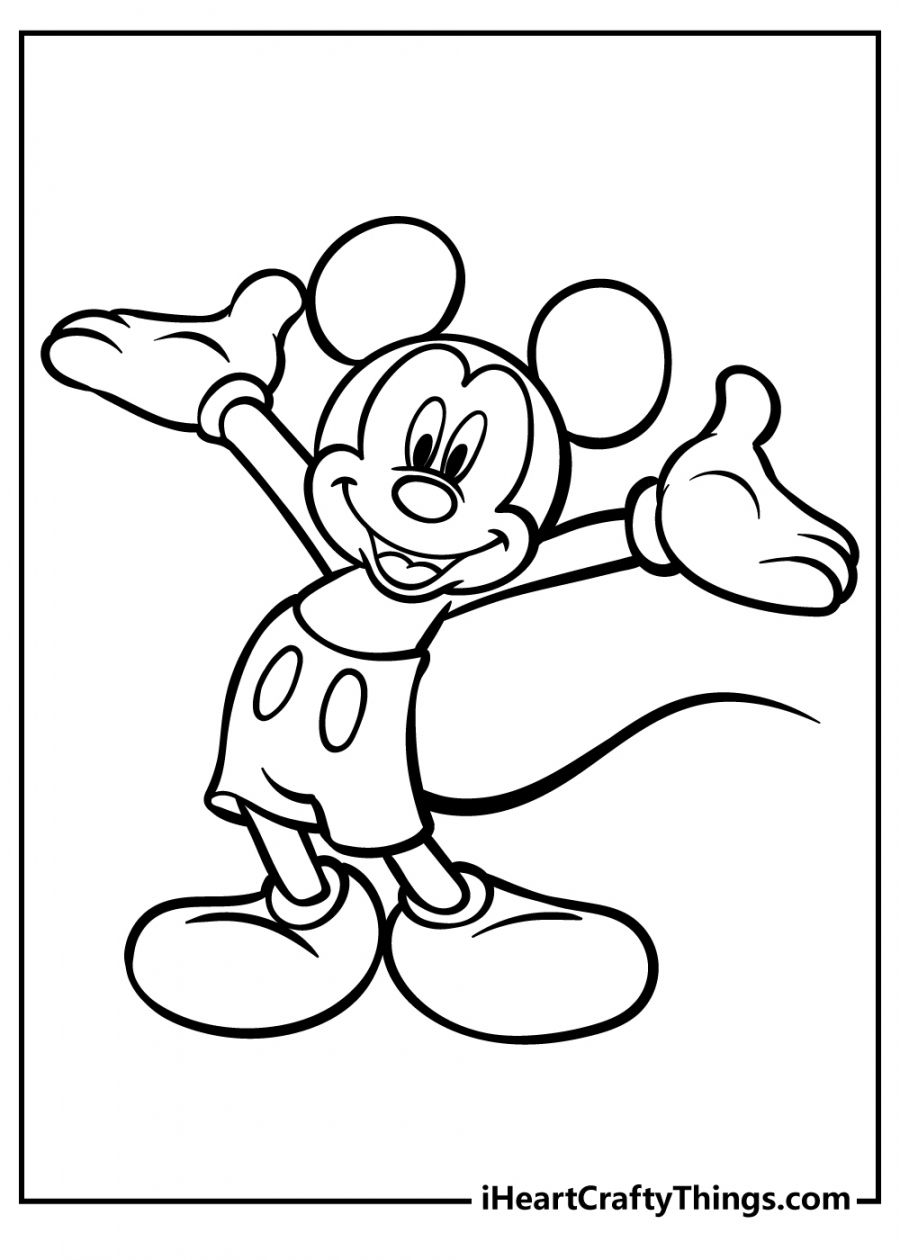 Printable Mickey Mouse Coloring Pages (Updated ) - FREE Printables - Free Printable Mickey Mouse