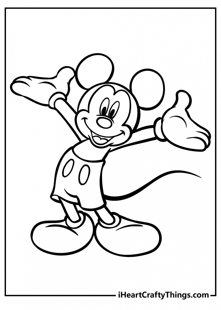 Printable Mickey Mouse Coloring Pages (Updated ) - FREE Printables - Mickey Mouse Coloring Pages Free Printable