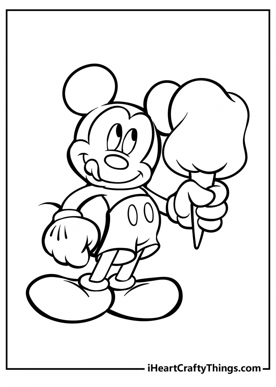 Free Printable Coloring Pages Mickey Mouse