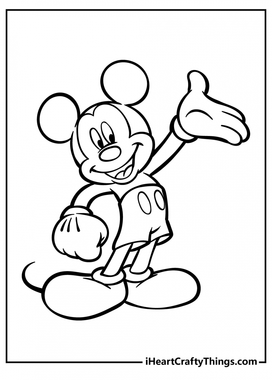 Printable Mickey Mouse Coloring Pages (Updated ) - FREE Printables - Free Printable Mickey Mouse Coloring Pages