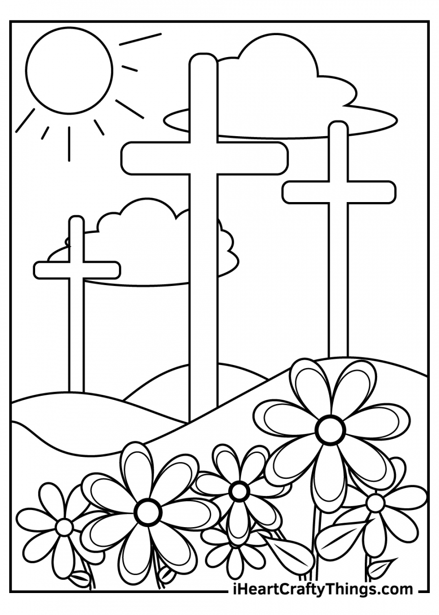 Printable Religious Easter Coloring Pages (Updated ) - FREE Printables - Religious Free Printable Religious Easter Coloring Pages