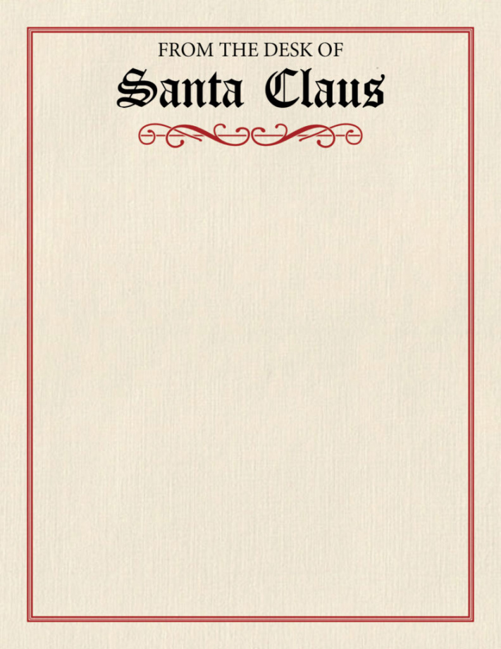 Printable Santa Letterhead Templates -  FREE Printables  - FREE Printables - Free Printable Santa Letterhead