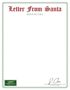 free printable santa letterhead templates - FREE Printable HQ