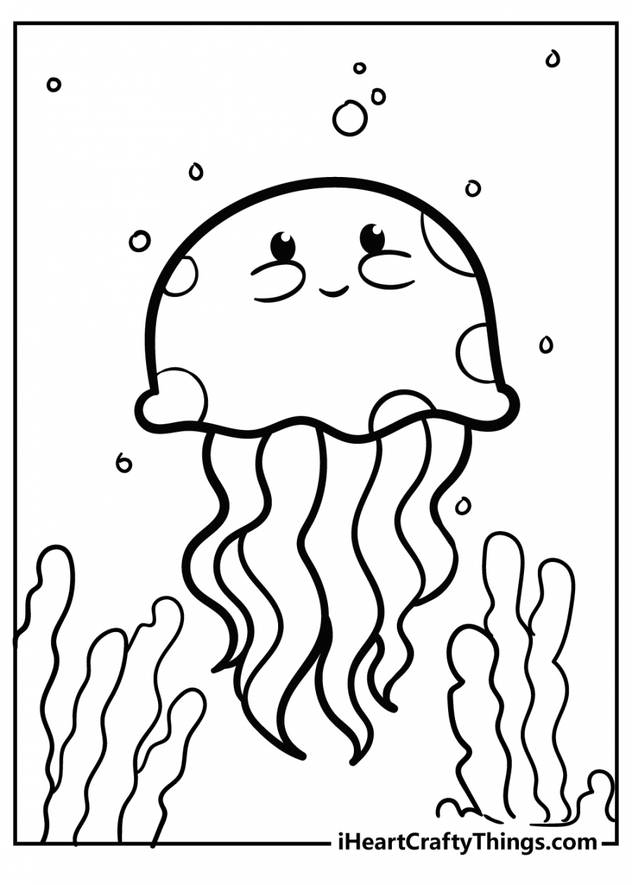 Printable Sea Creatures Coloring Pages (Updated ) - FREE Printables - Free Printable Ocean Coloring Pages