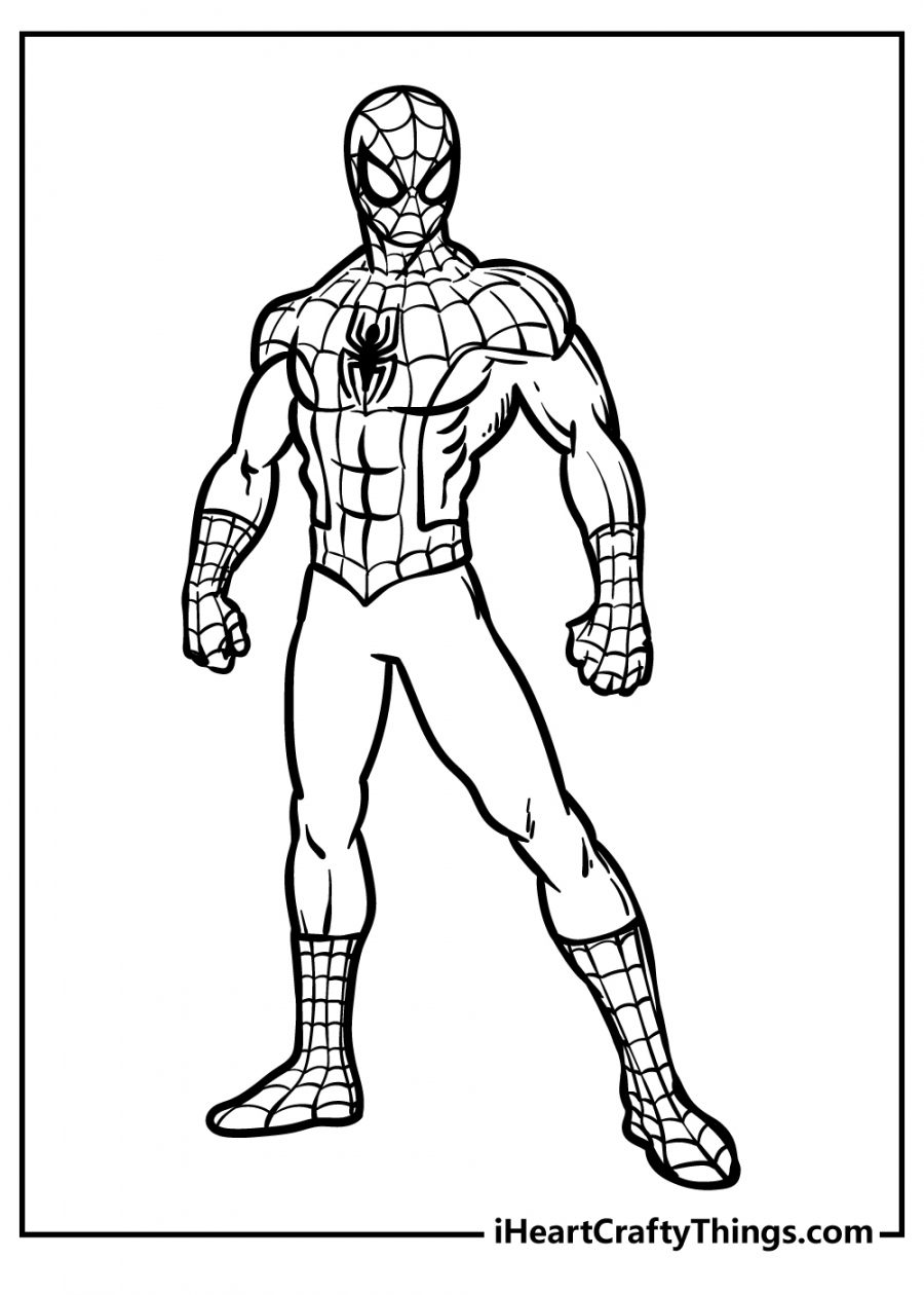 Free Printable Spiderman Colouring Pages FREE Printable HQ