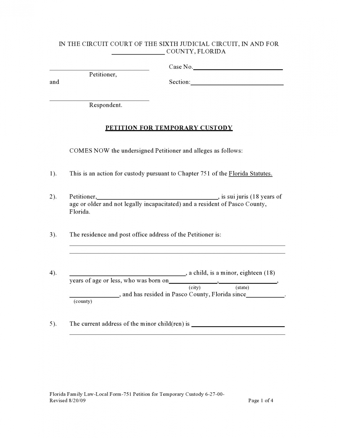 Free Printable Child Guardianship Forms In Case Of Death Indiana FREE Printable HQ