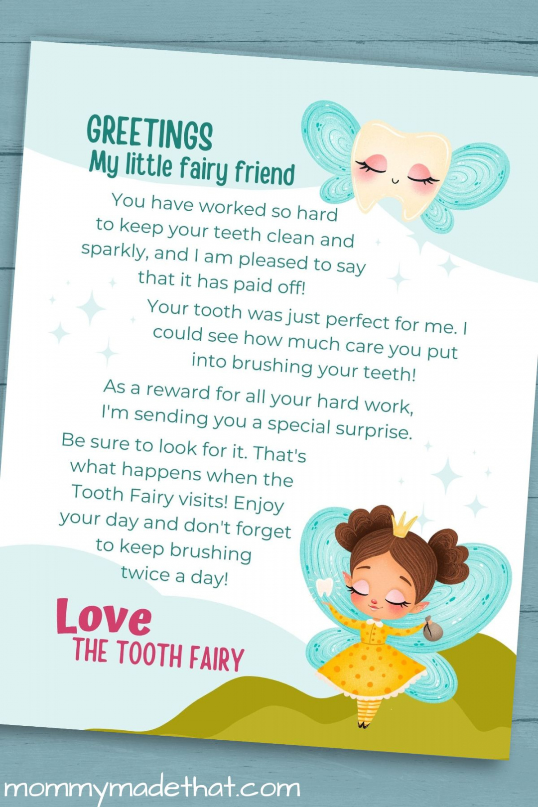 Printable Tooth Fairy Letters (Lots of cute free printables!) - FREE Printables - Free Printable Tooth Fairy Letter And Envelope