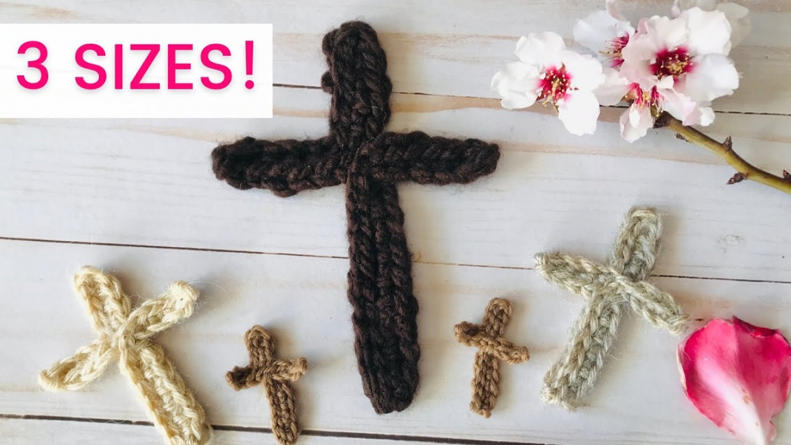 Quick and Easy Crochet Cross Pattern in  Sizes - FREE & Rustic! - - FREE Printables - Beginner Free Printable Crochet Cross Bookmark Patterns
