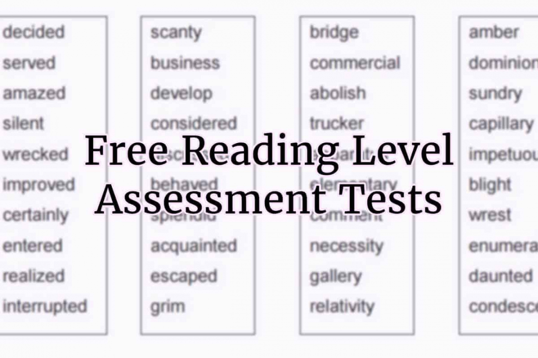 Reading Level Tests for Calculating Grade, Competency, & Level - FREE Printables - Free Printable Grade Level Assessment Test