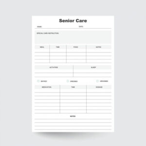 free printable caregiver forms - FREE Printable HQ