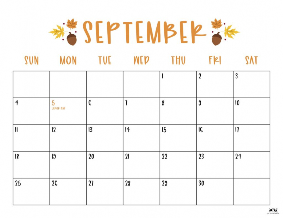 September  Calendars -  FREE Printables  Printabulls - FREE Printables - Free Printable September Calendar
